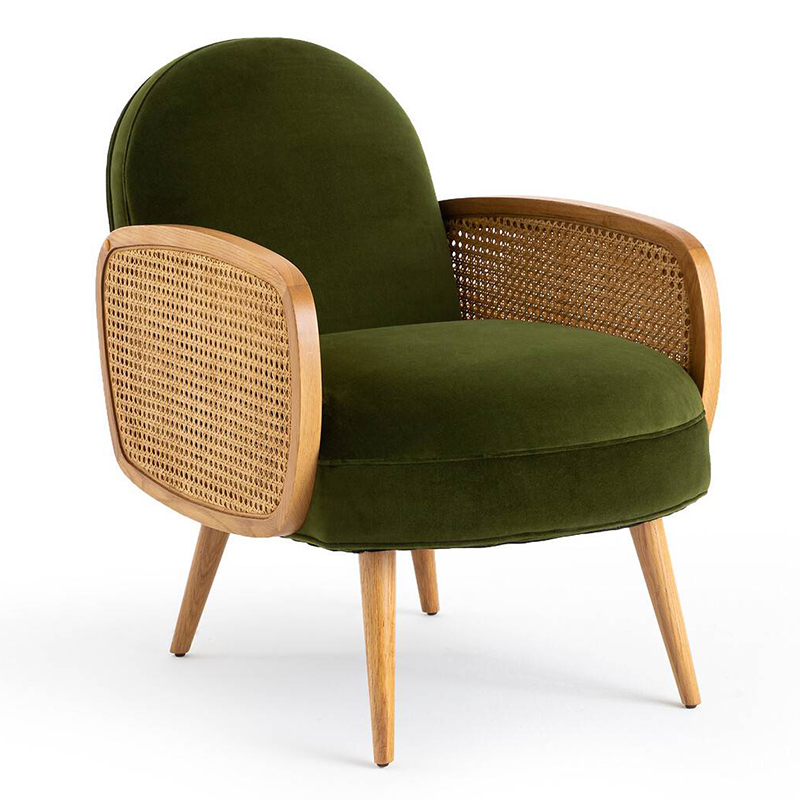 Кресло Morten Wicker Green Armchair Зеленый Кресло Morten Wicker Green Armchair Зеленый в Костроме | Loft Concept