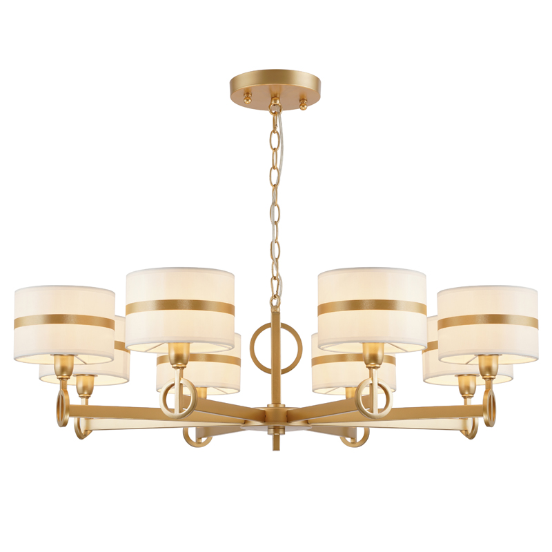 Люстра Guenael Chandelier 90 Золотой Белый Люстра Guenael Chandelier 90 Золотой Белый в Костроме | Loft Concept