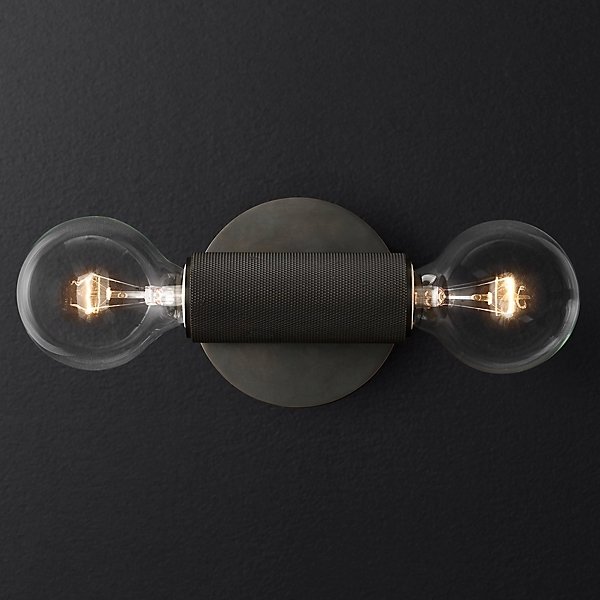 Бра RH Utilitaire Inline Sconce Black Темная бронза Бра RH Utilitaire Inline Sconce Black Темная бронза в Костроме | Loft Concept