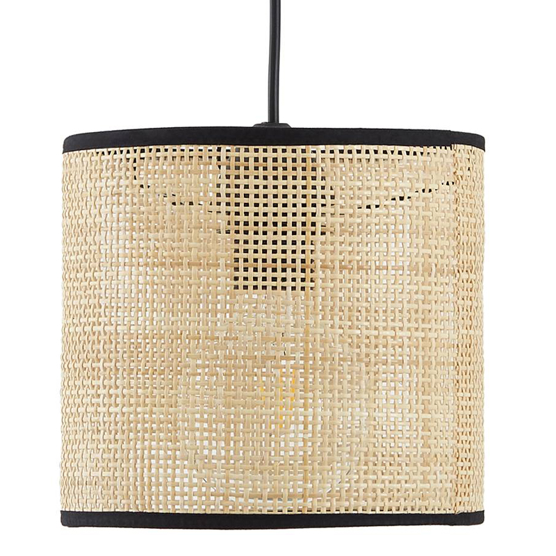 Подвесной светильник Ottar Wicker beige black Бежевый Черный Подвесной светильник Ottar Wicker beige black Бежевый Черный в Костроме | Loft Concept