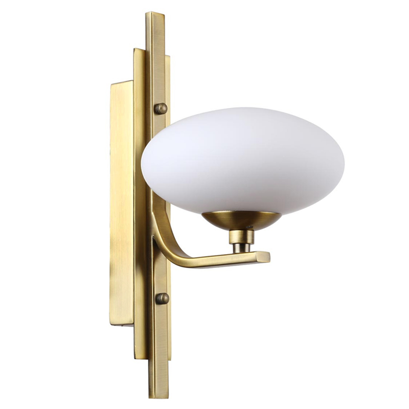 Oval Balls Mushrooms Wall Lamp Brass Латунь Прозрачный белый Oval Balls Mushrooms Wall Lamp Brass Латунь Прозрачный белый в Костроме | Loft Concept
