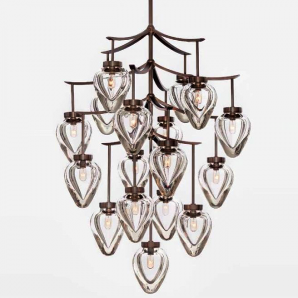 Люстра Alison Berger Chamber Chandelier Темная бронза Прозрачный Люстра Alison Berger Chamber Chandelier Темная бронза Прозрачный в Костроме | Loft Concept