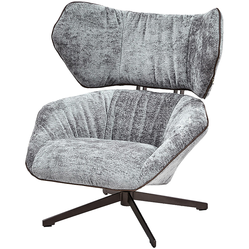 Кресло Holdor Chair Серый Темная бронза Кресло Holdor Chair Серый Темная бронза в Костроме | Loft Concept
