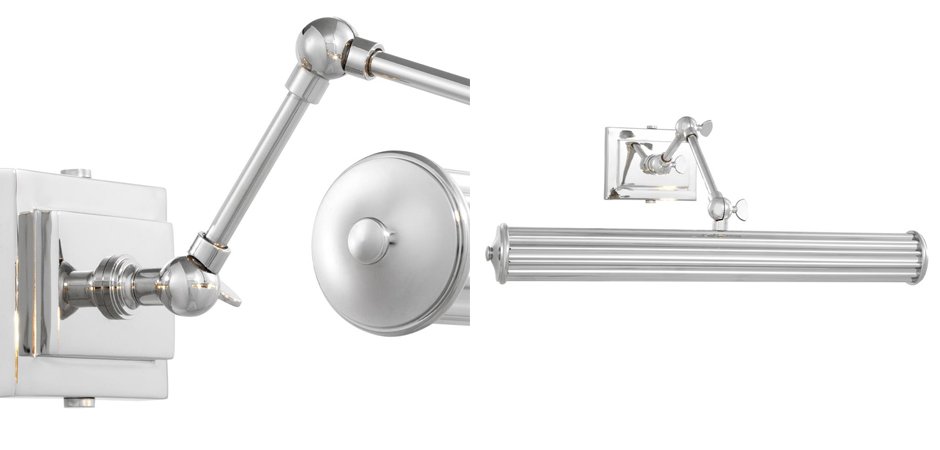 Бра Eichholtz Wall Lamp Luca L Nickel Бра Eichholtz Wall Lamp Luca L Nickel - Loft-Concept в Костроме