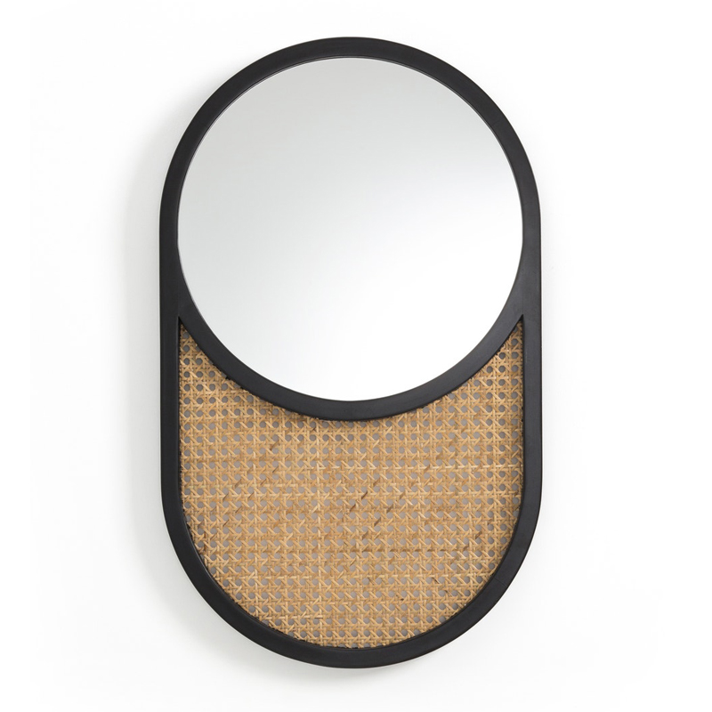 Зеркало Mirror Oak Frame Черный Зеркало Mirror Oak Frame Черный в Костроме | Loft Concept