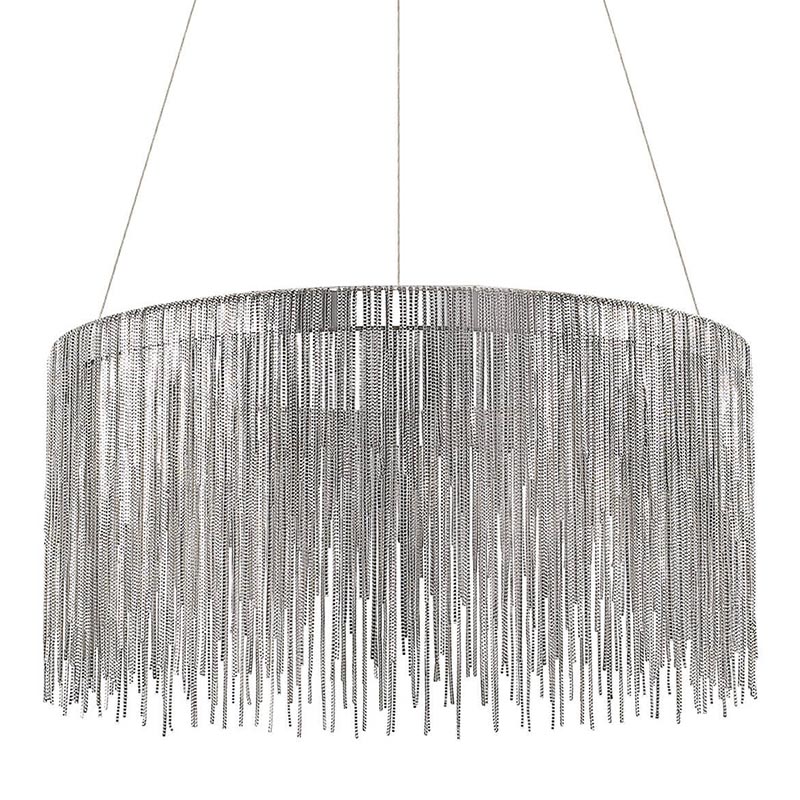 Люстра Atlantis Chain Chandelier Round Chrome Хром Люстра Atlantis Chain Chandelier Round Chrome Хром в Костроме | Loft Concept