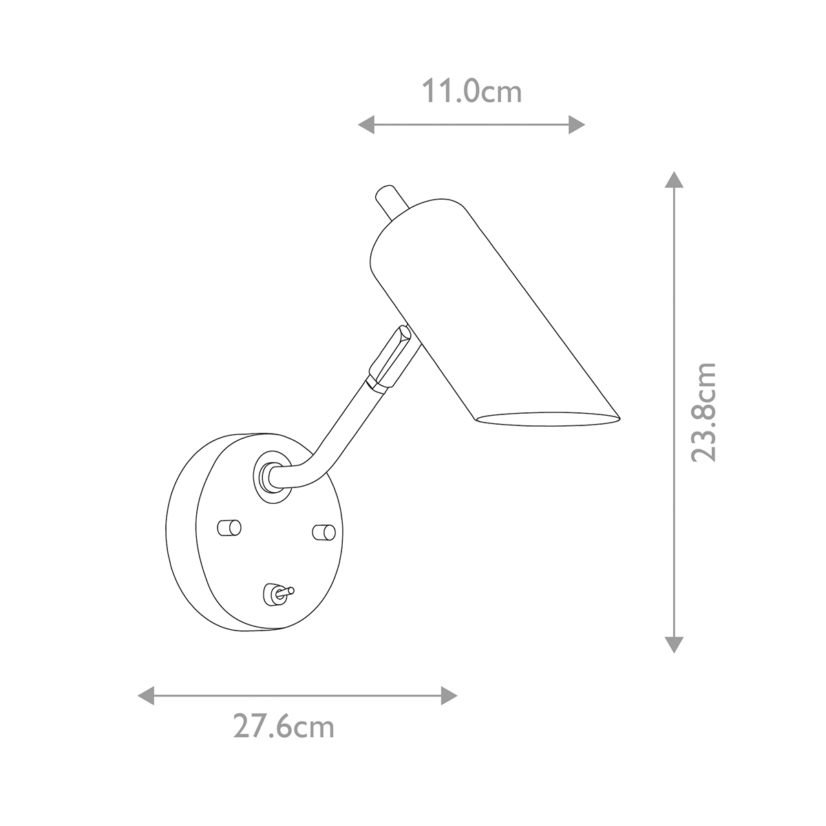 Бра с цилиндрическим плафоном и круглым основанием с выключателем Elstead Lighting в Костроме
