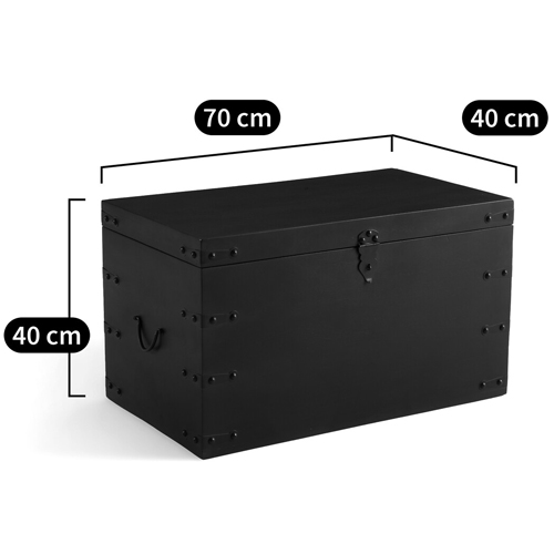 Деревянный сундук из массива манго Mango Chest Black в Костроме