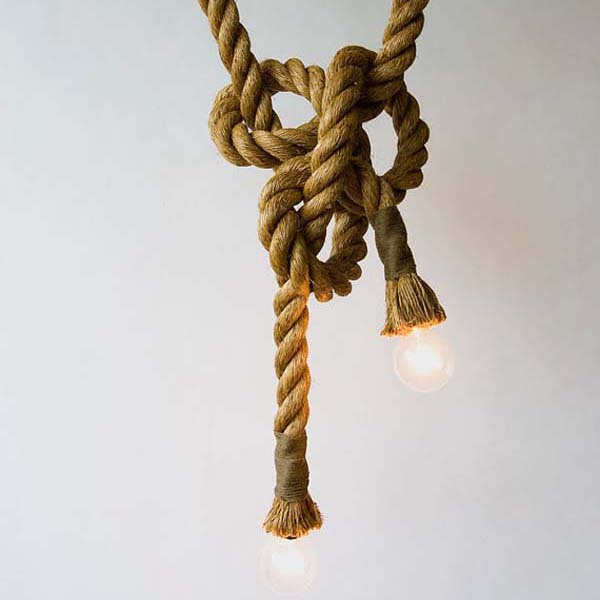 Подвесной светильник Rope Double Подвесной светильник Rope Double в Костроме | Loft Concept