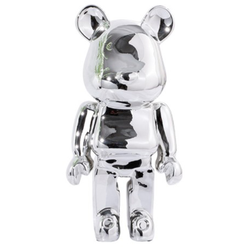 Статуэтка Bearbrick Silver Серебряный Статуэтка Bearbrick Silver Серебряный в Костроме | Loft Concept