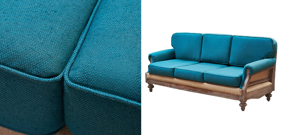 Диван Deconstructed Sofa turquoise Linen triple Диван Deconstructed Sofa turquoise Linen triple - Loft-Concept в Костроме