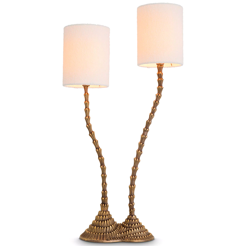 Настольная лампа Eichholtz Table Lamp Forenza Латунь Белый Настольная лампа Eichholtz Table Lamp Forenza Латунь Белый в Костроме | Loft Concept