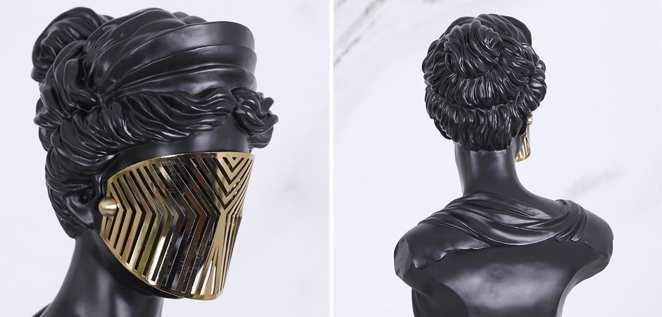 Статуэтка Bust Woman in Mask Статуэтка Bust Woman in Mask - Loft-Concept в Костроме