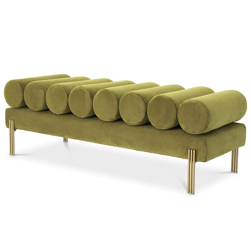 Банкетка Eichholtz Bench Oxley Green Зеленый Латунь Банкетка Eichholtz Bench Oxley Green Зеленый Латунь в Костроме | Loft Concept