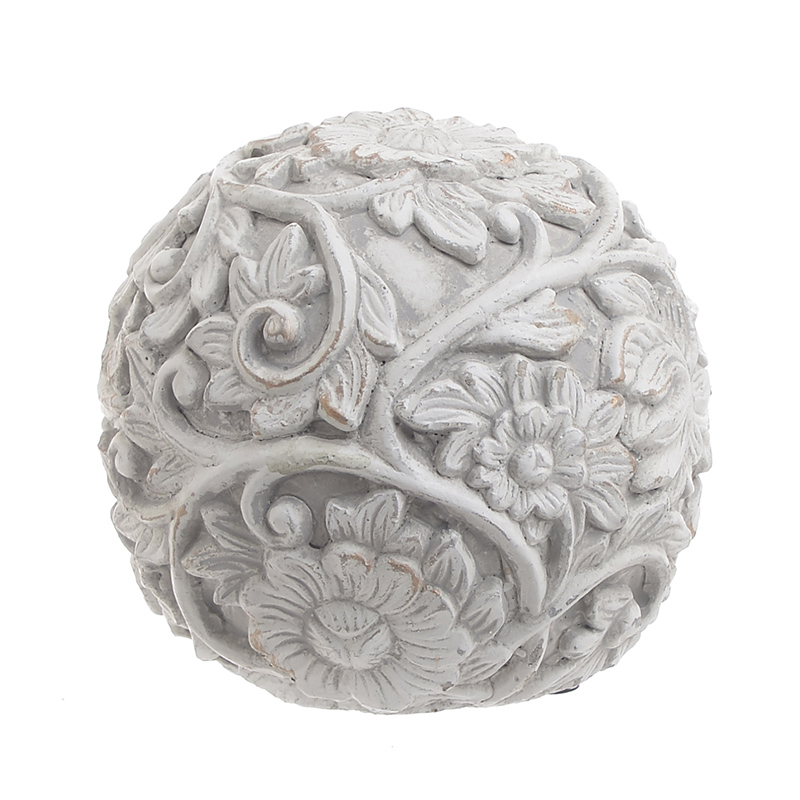 Статуэтка Flowers Pattern Ball Серый в Костроме | Loft Concept 