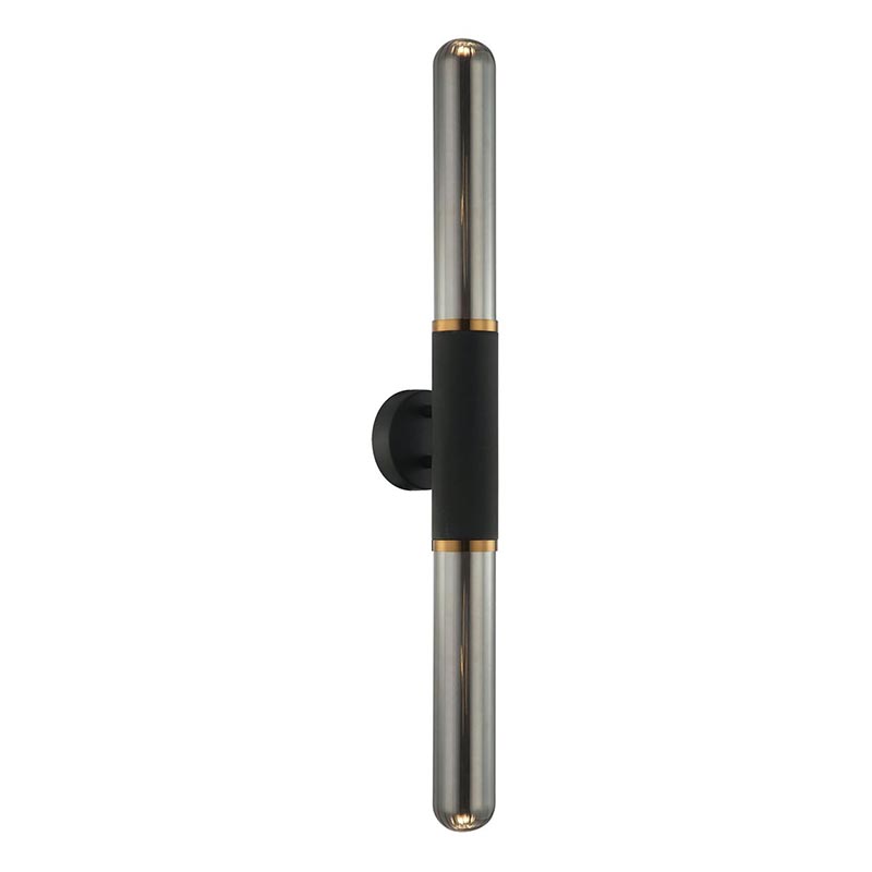 Бра Grover Black Grey Wall Lamp Серый Черный Глянцевое золото Бра Grover Black Grey Wall Lamp Серый Черный Глянцевое золото в Костроме | Loft Concept