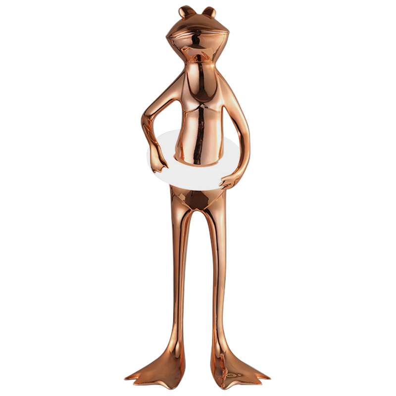 Торшер Resort Frog With Swim Ring Lamp Золотой Белый Торшер Resort Frog With Swim Ring Lamp Золотой Белый в Костроме | Loft Concept