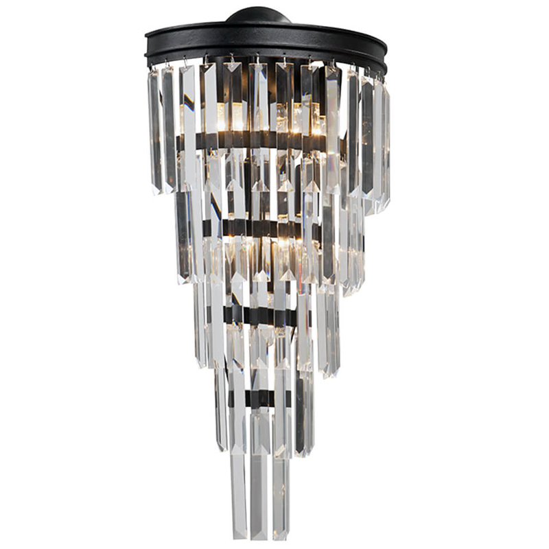 Бра Стеклянные подвесы Helix Glass Odeon CLEAR Crystal Черный Бра Стеклянные подвесы Helix Glass Odeon CLEAR Crystal Черный в Костроме | Loft Concept