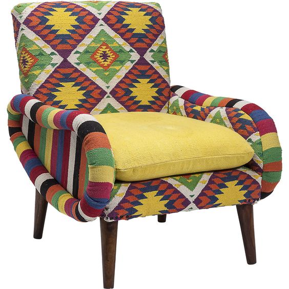 Кресло Ethnotica Kelim Chair Мульти в Костроме | Loft Concept 