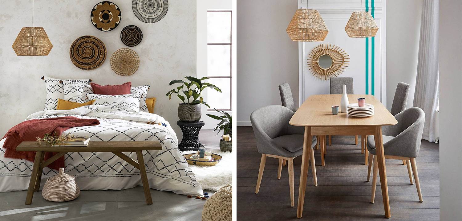 Подвесной светильник Signe Wicker Hemp Beige - фото №1