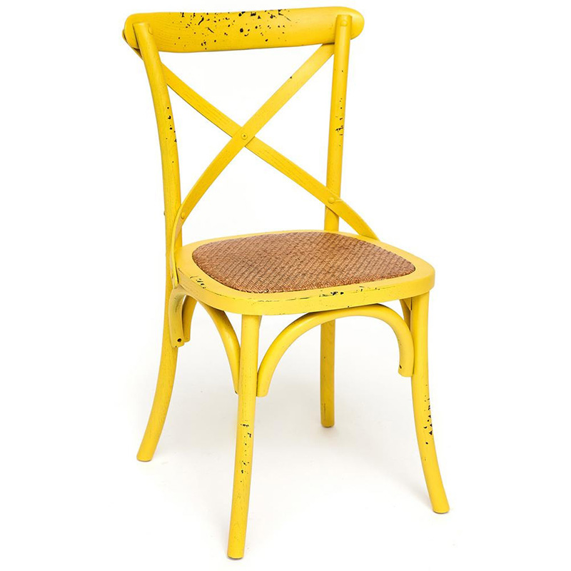Стул Chaise Provence en Bois Jaune жёлтый Желтый Бежевый в Костроме | Loft Concept 