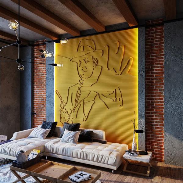 Барельеф AL CAPONE  в Костроме | Loft Concept 