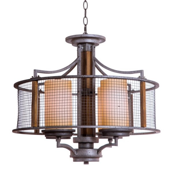 Подвесной светильник Mirage Cage Pendant 4 Серый Подвесной светильник Mirage Cage Pendant 4 Серый в Костроме | Loft Concept
