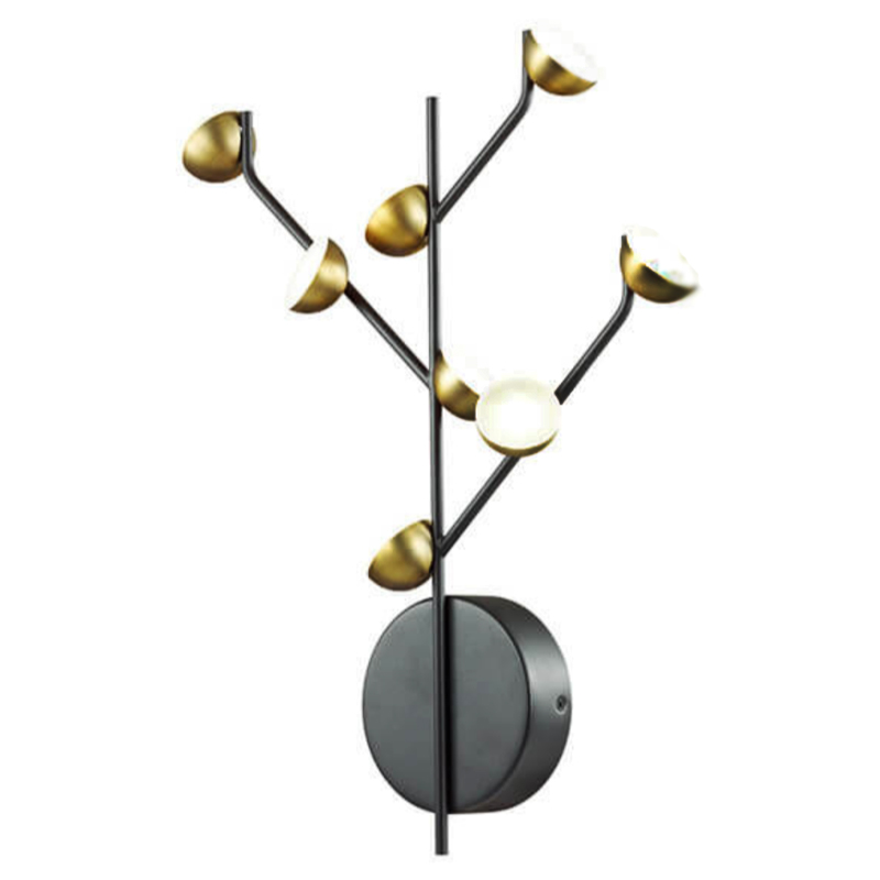 Бра Bloom Wall lamp Латунь Черный Бра Bloom Wall lamp Латунь Черный в Костроме | Loft Concept