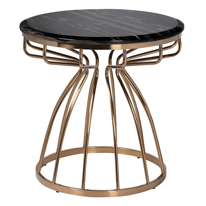 Приставной стол Buster Side Table Золотой Приставной стол Buster Side Table Золотой в Костроме | Loft Concept