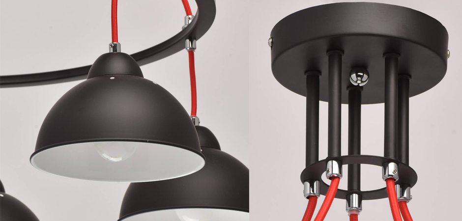 Люстра Black Cup 5 Люстра Black Cup 5 - Loft-Concept в Костроме
