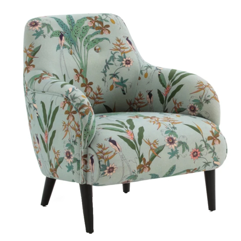 Кресло Lipstick Fauteuil melange lin Зеленый шалфей Кресло Lipstick Fauteuil melange lin Зеленый шалфей в Костроме | Loft Concept