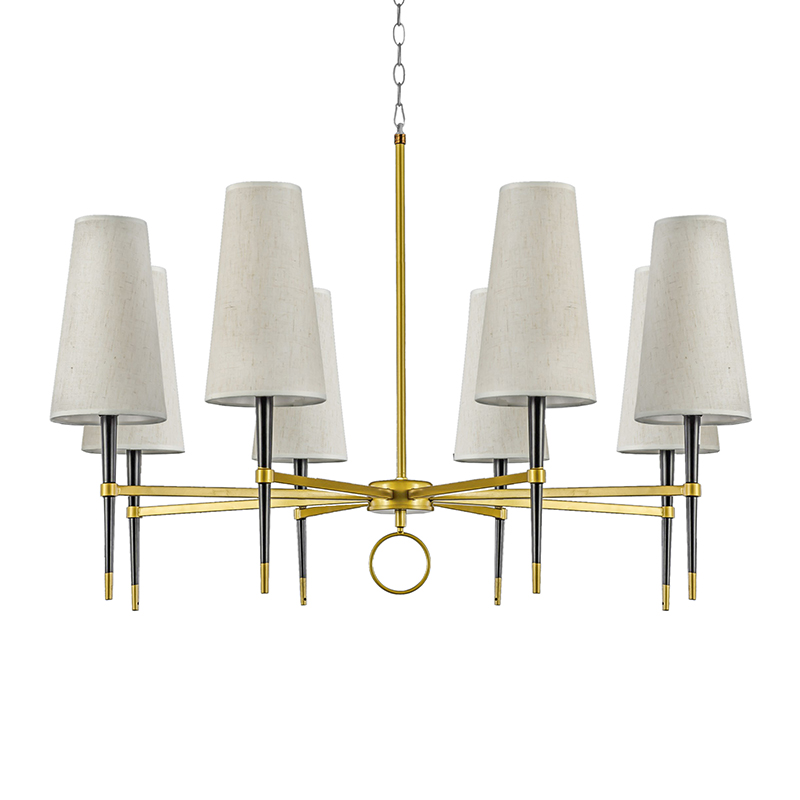 Люстра Lillian Loft Industrial Золотой Черный Белый Люстра Lillian Loft Industrial Золотой Черный Белый в Костроме | Loft Concept