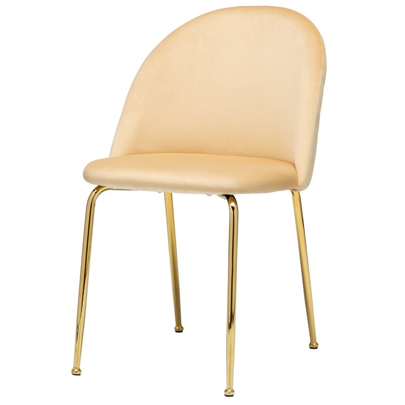 Стул Vendramin Dining Chair beige Бежевый Глянцевое золото Стул Vendramin Dining Chair beige Бежевый Глянцевое золото в Костроме | Loft Concept