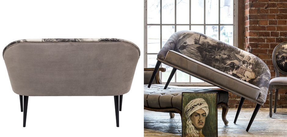 Диван Sofa Bengal gray landscape Диван Sofa Bengal gray landscape - Loft-Concept в Костроме