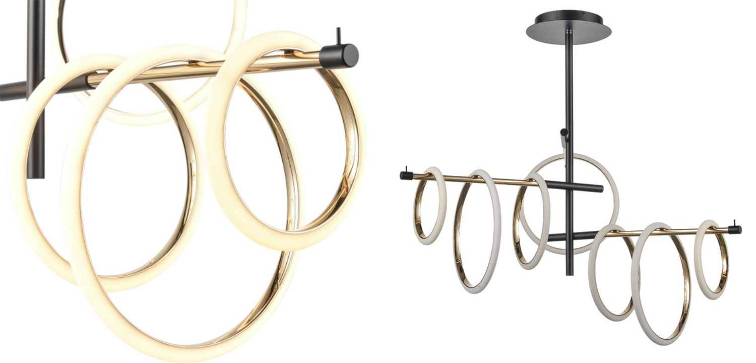 Люстра Jessenia Rings Chandelier 7 - фото