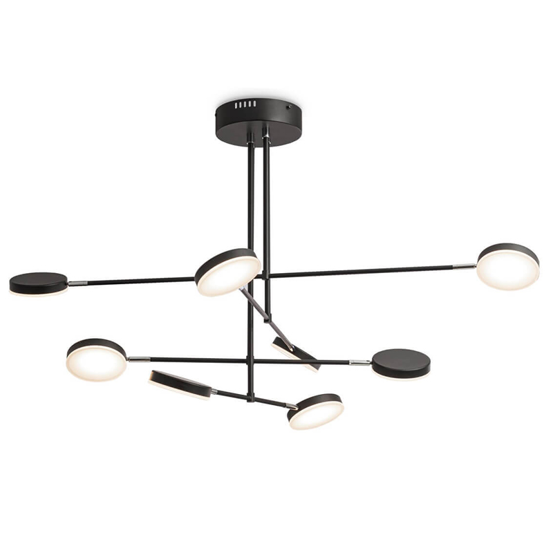 Люстра Maxine Light Chandelier 107 Черный Белый Люстра Maxine Light Chandelier 107 Черный Белый в Костроме | Loft Concept