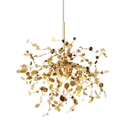 Люстра Terzani Argent Suspension Pendant lamp 40 Gold Глянцевое золото в Костроме | Loft Concept 