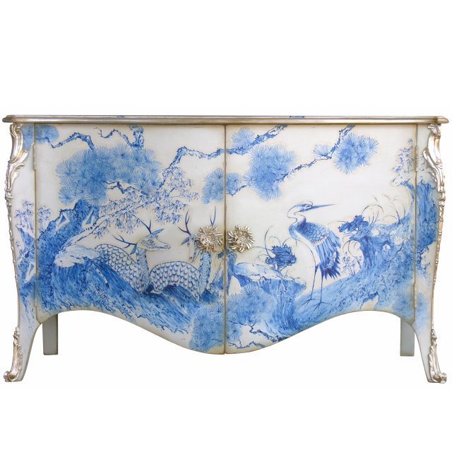 Комод L.XV DRESSER Ming Бронза Голубой Комод L.XV DRESSER Ming Бронза Голубой в Костроме | Loft Concept