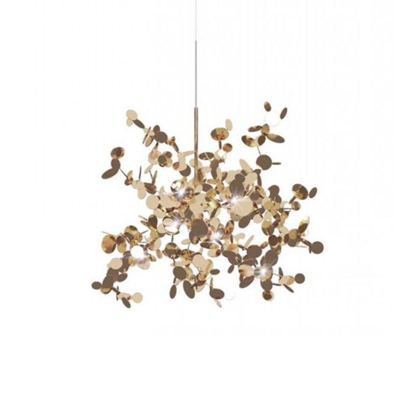 Люстра Terzani Argent Suspension Gold Pendant lamp диаметр 40 Золотой Люстра Terzani Argent Suspension Gold Pendant lamp диаметр 40 Золотой в Костроме | Loft Concept