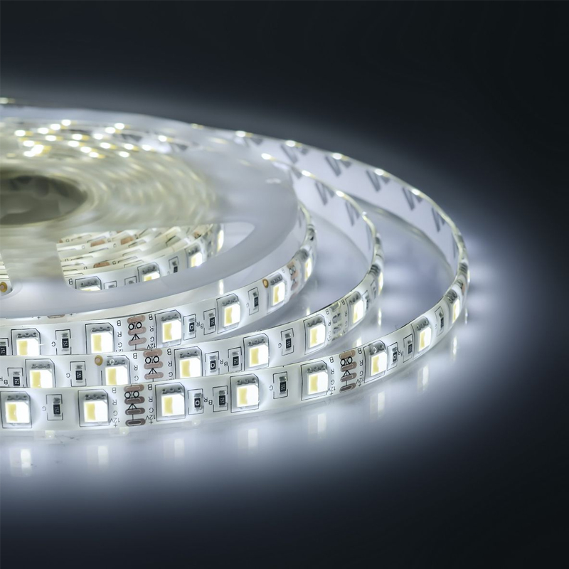 Светодиодная влагозащищенная лента 14,4W/m 60LED/m 5050SMD холодный белый/теплый белый 5M Белый Светодиодная влагозащищенная лента 14,4W/m 60LED/m 5050SMD холодный белый/теплый белый 5M Белый в Костроме | Loft Concept