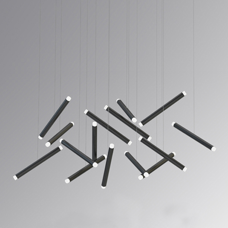Люстра Dutti D0068 LED Chandelier Modern 14 black Черный Люстра Dutti D0068 LED Chandelier Modern 14 black Черный в Костроме | Loft Concept