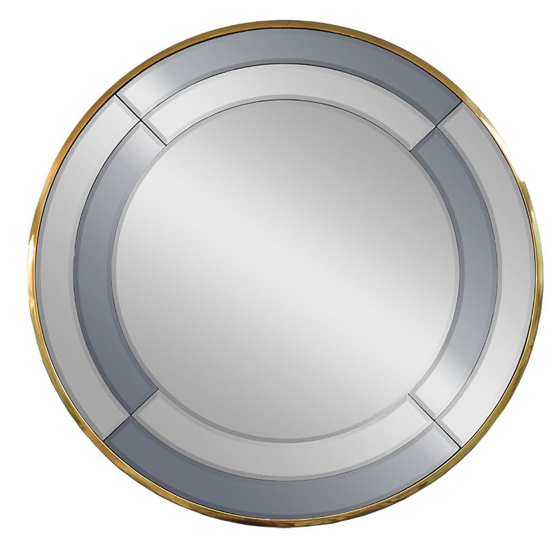 Зеркало Mirrored Frame Round Глянцевое золото Зеркало Mirrored Frame Round Глянцевое золото в Костроме | Loft Concept