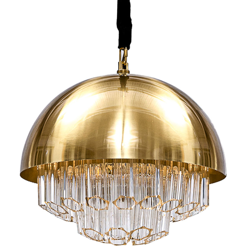 Люстра Erizzo Chandeliers Глянцевое золото Прозрачный Люстра Erizzo Chandeliers Глянцевое золото Прозрачный в Костроме | Loft Concept