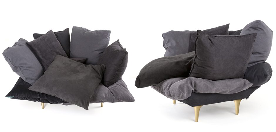 Кресло Seletti Armchair Comfy charcoal grey Кресло Seletti Armchair Comfy charcoal grey - Loft-Concept в Костроме