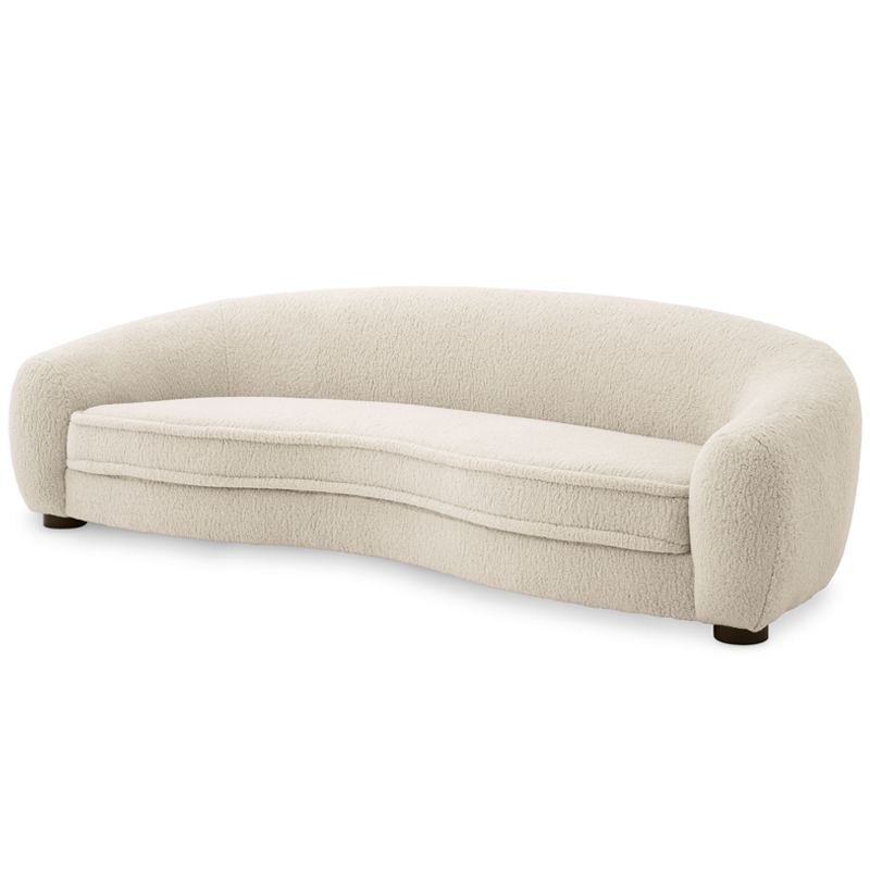 Диван Eichholtz Sofa Freud cream Кремовый Черный Диван Eichholtz Sofa Freud cream Кремовый Черный в Костроме | Loft Concept