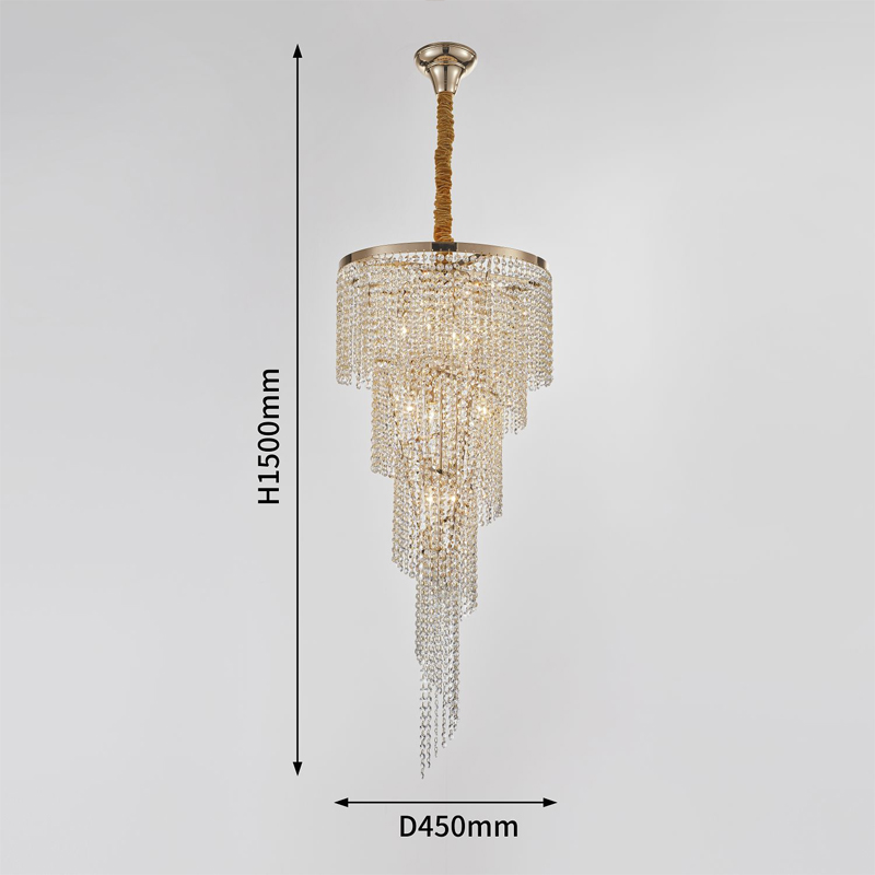 Хрустальная люстра Crystal Art Bronze D45 см в Костроме