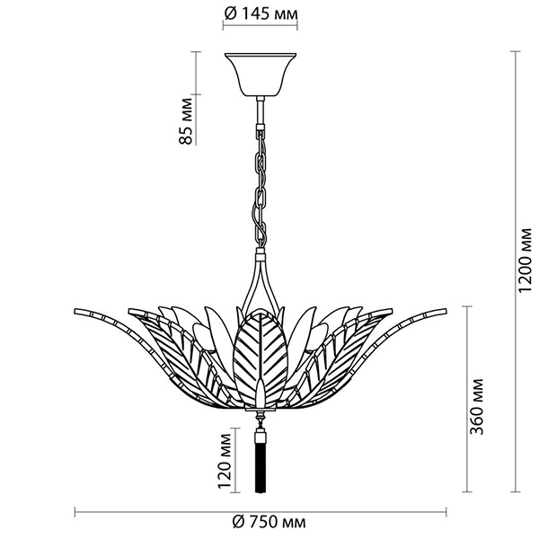 Люстра Glass Petals Chandelier 75 Люстра Glass Petals Chandelier 75 в Костроме