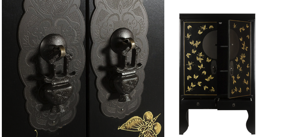 Шкаф Chinese Butterfly Black Шкаф Chinese Butterfly Black - Loft-Concept в Костроме