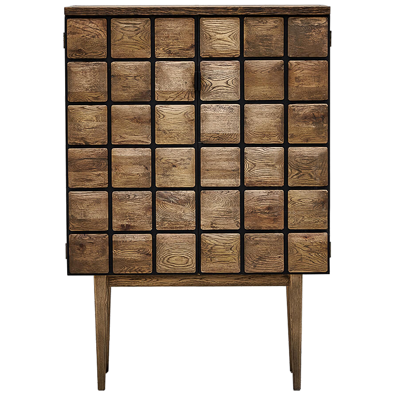 Комод из дуба с 2-мя дверцами Nakain chest of drawers Коричневый Комод из дуба с 2-мя дверцами Nakain chest of drawers Коричневый в Костроме | Loft Concept