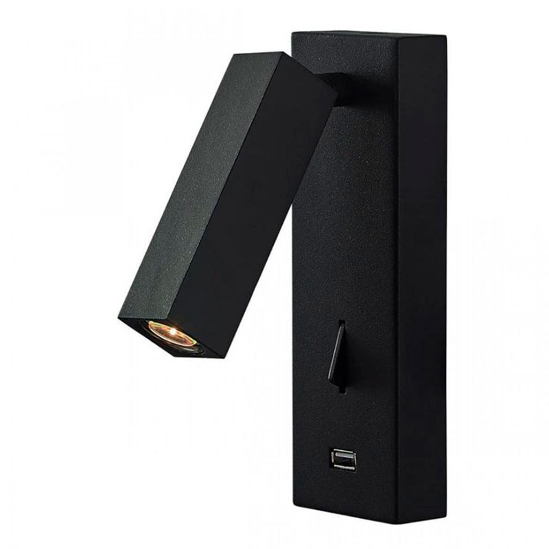 Бра Chelsom WALL LED DOCK Black USB Черный Бра Chelsom WALL LED DOCK Black USB Черный в Костроме | Loft Concept